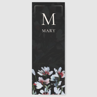 Elegant Watercolor Wildflower Bookmark