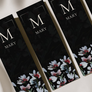 Elegant Watercolor Wildflower Bookmark
