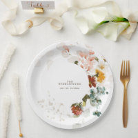 Elegant Watercolor Wildflower Garden Wedding