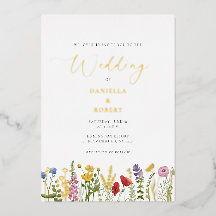 Elegant Watercolor Wildflower Wedding Floral