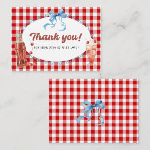 Elegant WatercolorShe is ready to pop Baby shower Note Card