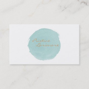 ★ Elegant Watercolour Business Card by laurapapers at Zazzle