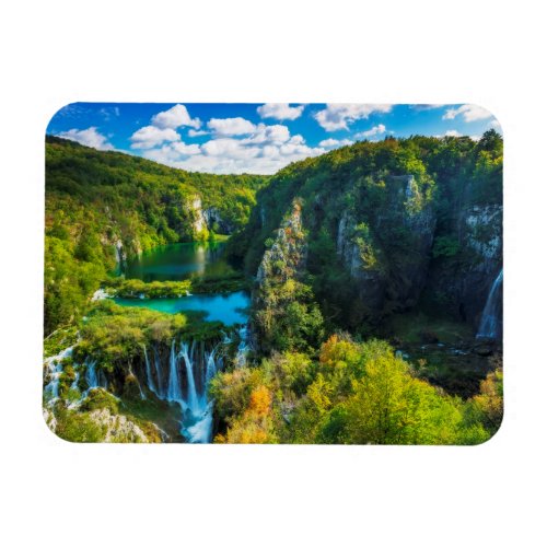 Elegant waterfall scenic Croatia Magnet