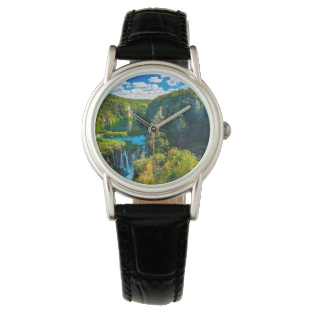 Elegant waterfall scenic, Croatia Watch (Front)