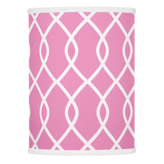 ELegant wave pattern - pink - Lamp shade (Front)