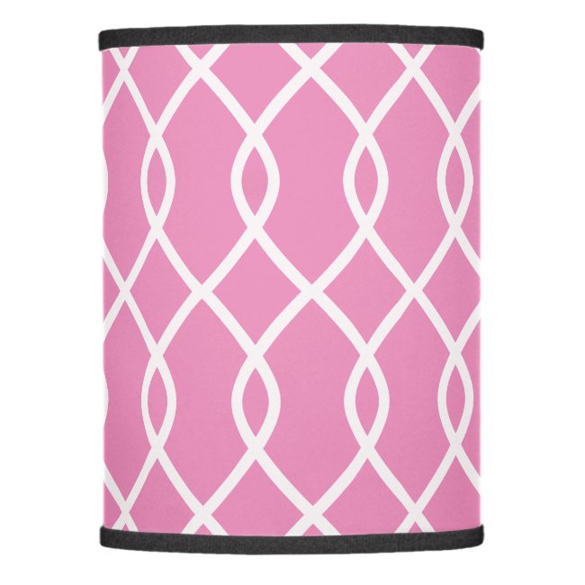 ELegant wave pattern - pink - Lamp shade