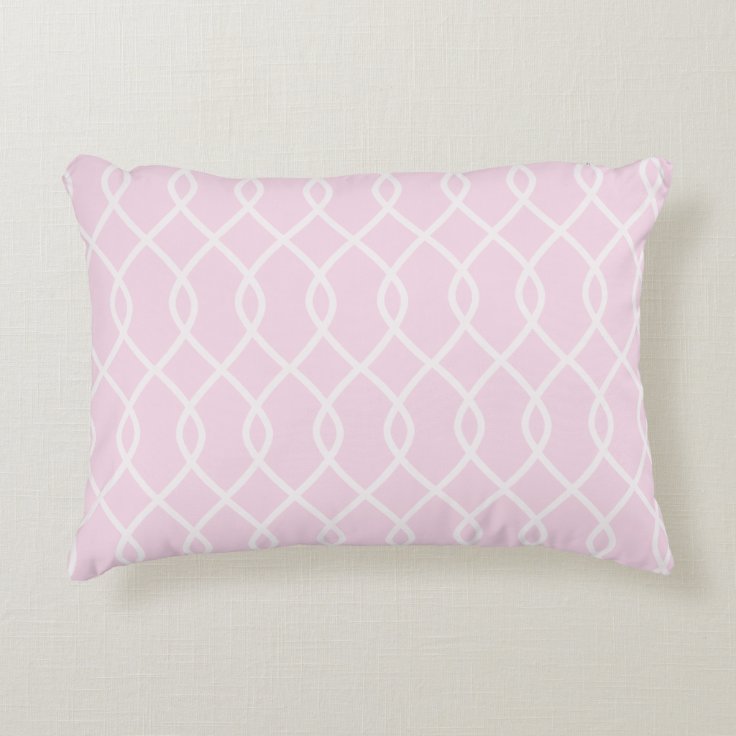 ELEGANT WAVE PATTERN SOFT PINK Accent Pillow Zazzle