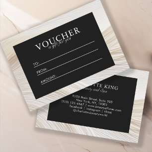 Elegant, waves, salon, voucher,gift certificate