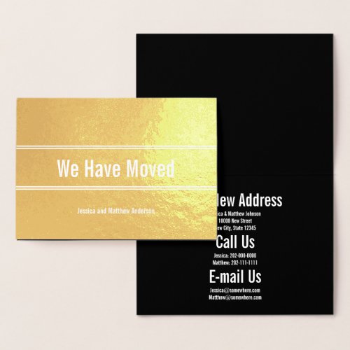 Elegant We Have Moved Moving Announcement