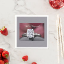 Elegant “We’re Engaged” Diamond Ring Party