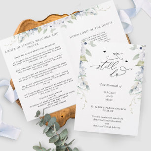 Elegant We Still Do, Vow Renewal Ceremony Program