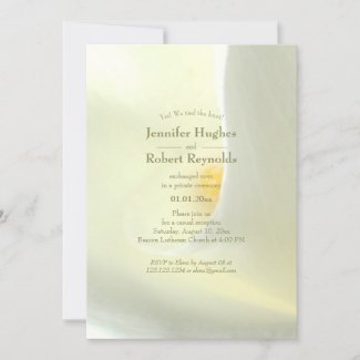 Elegant We Tied The Knot Floral Elopement Invitation