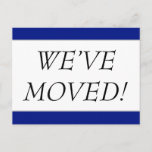 [ Thumbnail: Elegant "We’Ve Moved!" Change-Of-Address Postcard ]
