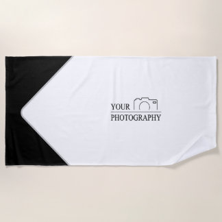 Elegant Wedding Add Personalized Photography Beach Towel