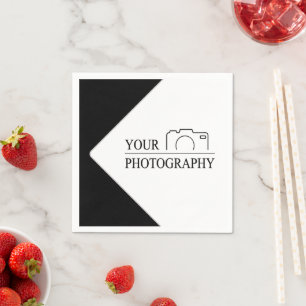 Elegant Wedding Add Personalized Photography Napkins