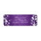 Elegant Wedding Address Cherry Blossom Purple
