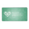 Elegant Wedding Address Flowery Heart Mint Green