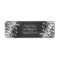 Elegant Wedding Address Sparkling Wave Black