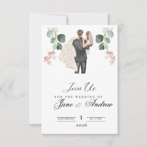 Elegant Wedding Announcement