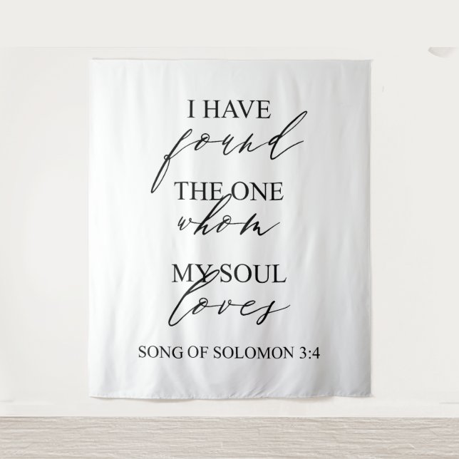 Elegant Wedding Backdrop Tapestry (Front)