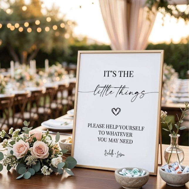 Elegant Wedding Bathroom Basket for Wedding Sign (Creator Uploaded)