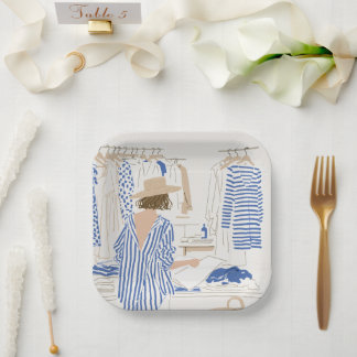Elegant Wedding Birthday Party Paper Plates