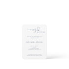 Elegant Wedding Blue Monogram Rehearsal Dinner