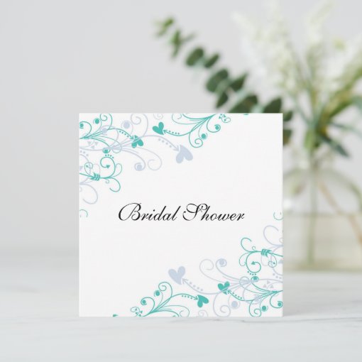 Elegant Wedding Bridal Shower Invitations Zazzle