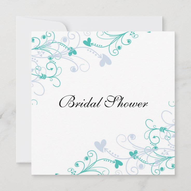 Elegant Wedding Bridal Shower Invitations Zazzle
