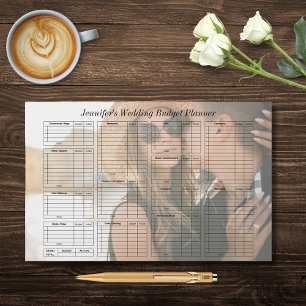 elegant wedding budget planner photo stationery