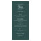 Elegant Wedding Calligraphy Emerald Green Dinner