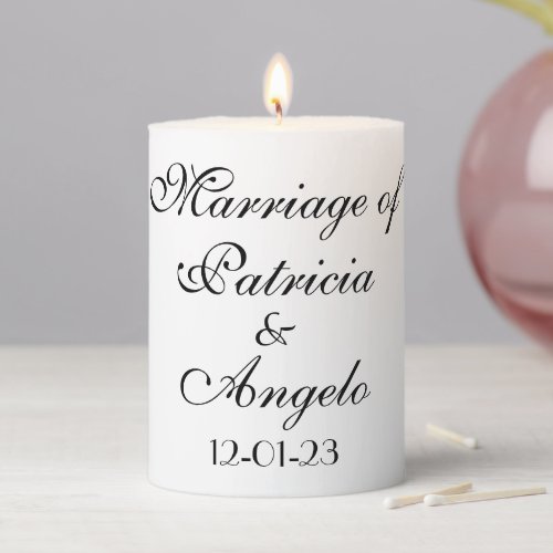 Elegant Wedding Candle