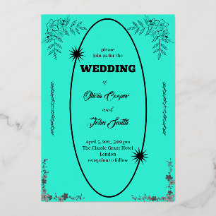 Elegant wedding card design