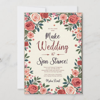 Elegant Wedding Cards: Celebrate Love with Style a Invitation