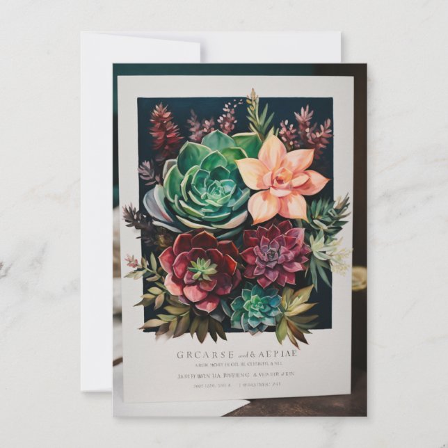 "Elegant Wedding Celebration Card " (Front)
