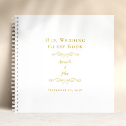 Elegant Wedding Classic Gold Budget Guest Book 