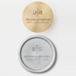 Elegant Wedding Couple Monogram Wax Seal Stamp<br><div class="desc">An elegant wedding couple monogram design with modern elements. The simple setup of the typography gives it a distinct style. Matching wedding invitations and other stationery items are also available.</div>
