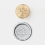 Elegant Wedding Couples Initials Script Monogram Wax Seal Stamp<br><div class="desc">A beautiful elegant wedding couples initials script calligraphy monogram wax seal ideal for wedding save the dates,  wedding invitations,  wedding thank you card envelopes.</div>
