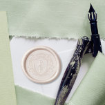 Elegant Wedding Crest Monogram Personalized Wax Seal Stamp<br><div class="desc">Make your wedding invitations truly unforgettable with our elegant personalized wedding monogram wax seal stamp. This elegant wax stamp features a modern botanical crest frame design, perfectly complemented by your custom monogram initials. Customize the stamp with your initials, adding a personal touch that represents your unique love story and use...</div>