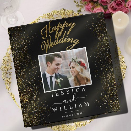 Elegant Wedding Custom Photo Album 3 Ring Binder