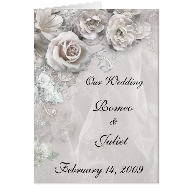 Elegant Wedding (customizable) Cards (Front)