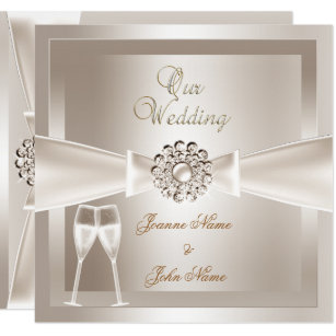 Elegant Wedding Invitations Zazzle