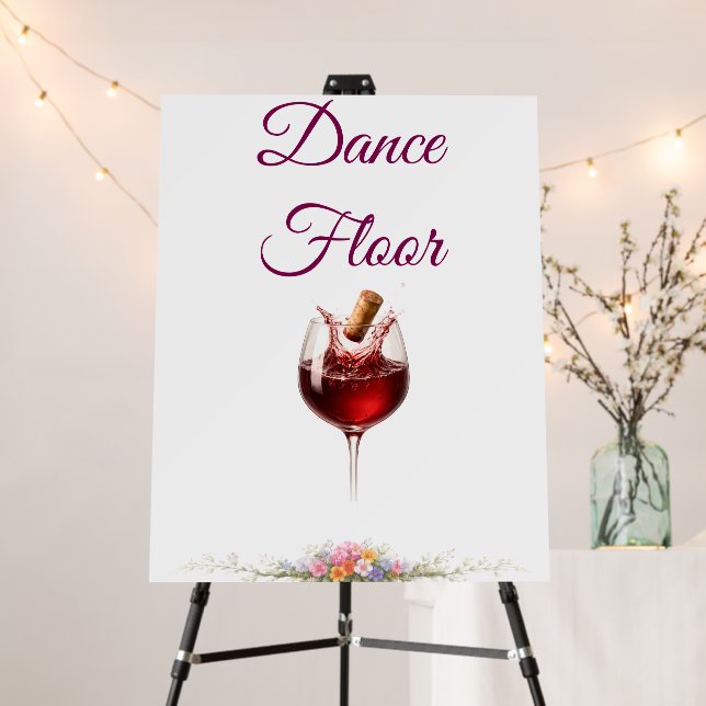 Elegant Wedding Dance Floor Sign (In Situ (Stand))