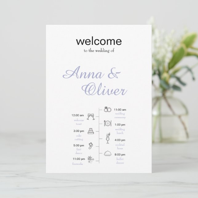 Elegant Wedding Design Save The Date (Standing Front)
