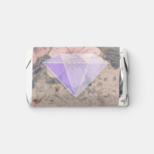 Elegant Wedding Diamond Gemstone Hershey's Miniatures