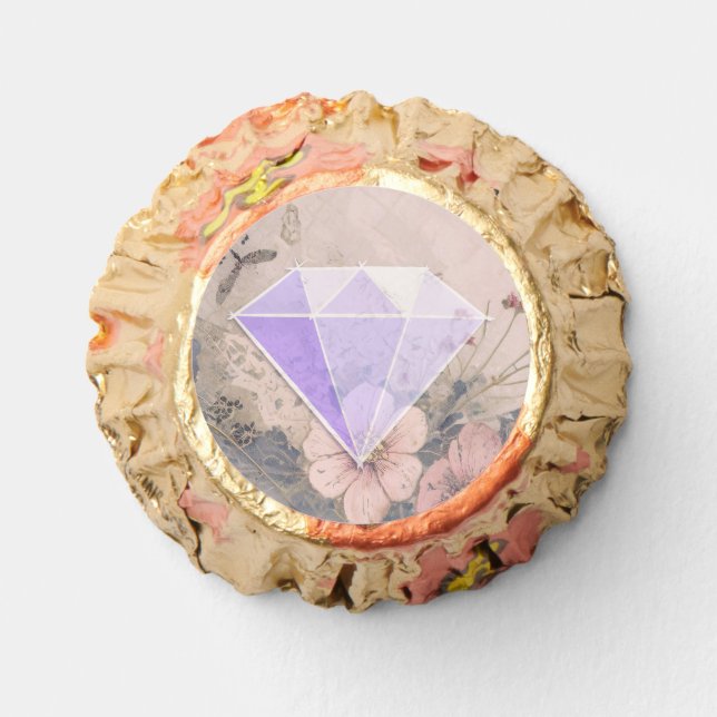 Elegant Wedding Diamond Gemstone Reese's Peanut Butter Cups (Front)