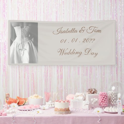 Elegant Wedding Dress, Modern and Minimal   Banner