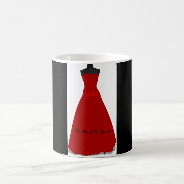 Elegant Wedding Dress Mother of the Groom Gift Coffee Mug (Center)
