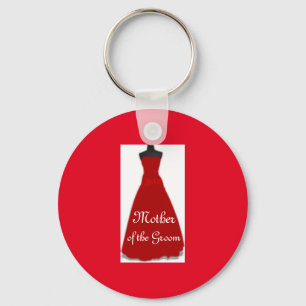 Elegant Wedding Dress Mother of the Groom  Keychain
