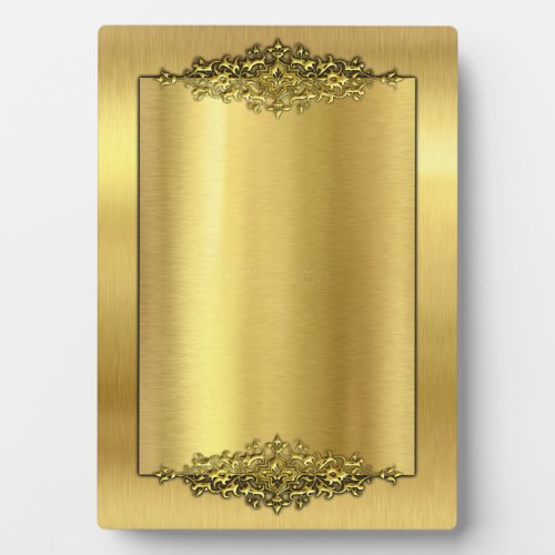Elegant Wedding Easel Gold Plaque